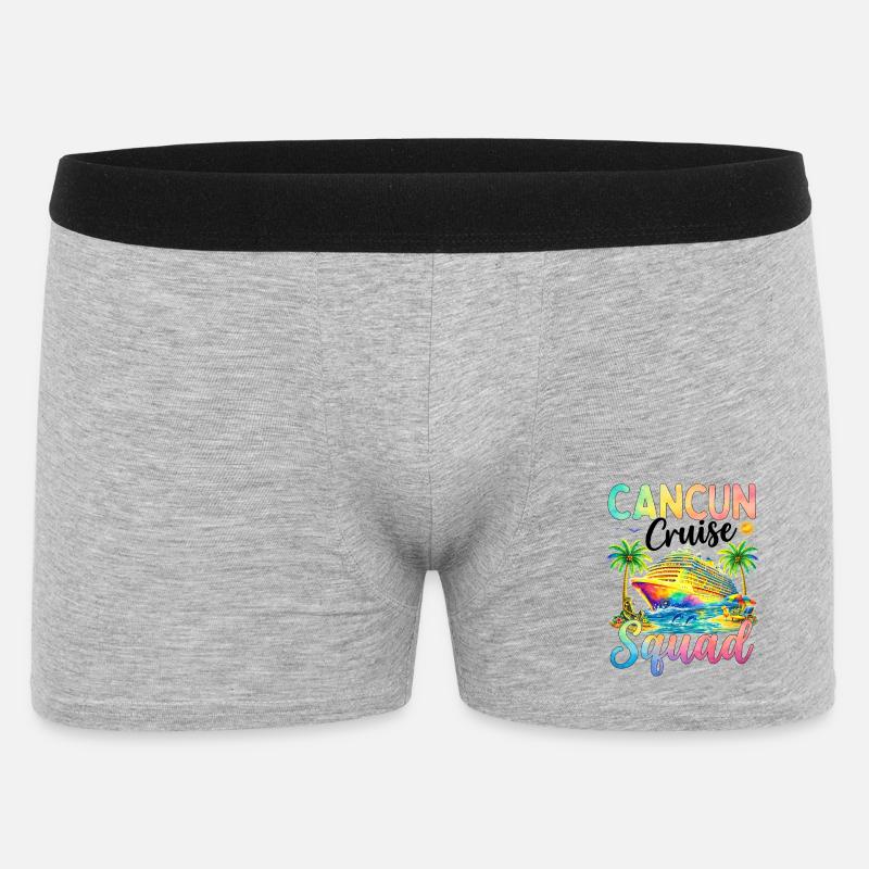Équipe de croisière de Cancún - Boxer Homme - gris chiné