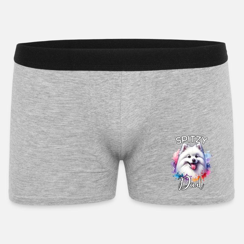 Spitz Papa - Männer Boxer Shorts - Grau meliert