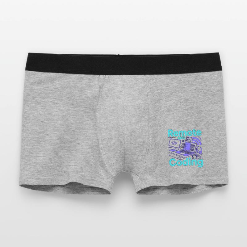 Remote Developer Remote And Coding Web Programmer Men's Boxer Shorts