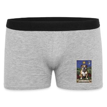 Carte de tarot Bulldog - Boxer Homme - gris chiné - Devant