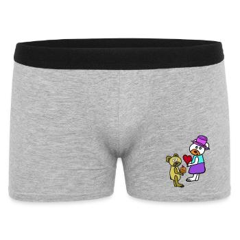 Teddy Ours d’anniversaire des enfants pour la fête des mères - Boxer Homme - gris chiné - Devant