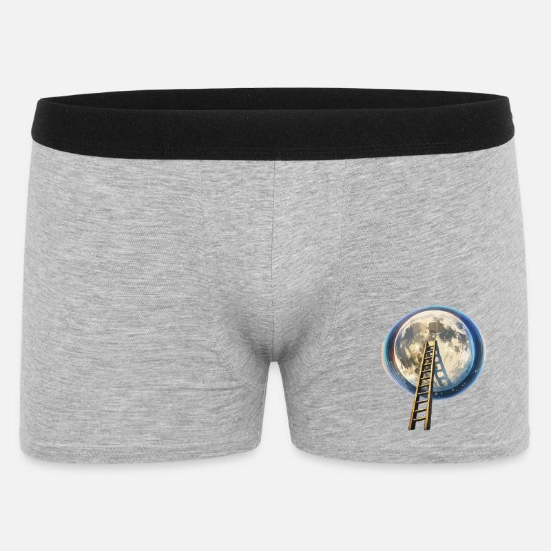 Échelle vers la Lune - Boxer Homme - gris chiné