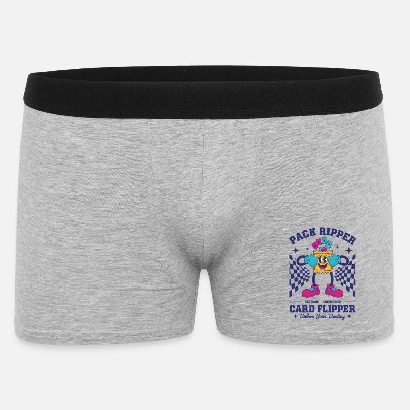 Pack Ripper Card Flipper Unbox Your Destiny - Männer Boxer Shorts - Grau meliert