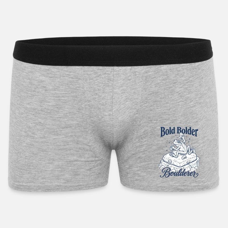 Bouldering Bold Bolder Boulderer - Boxer Homme - gris chiné