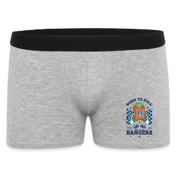 Born To Pull Bangers Get Lucky Trading Card Pack - Men's Boxer Shorts - heather grey - Front
