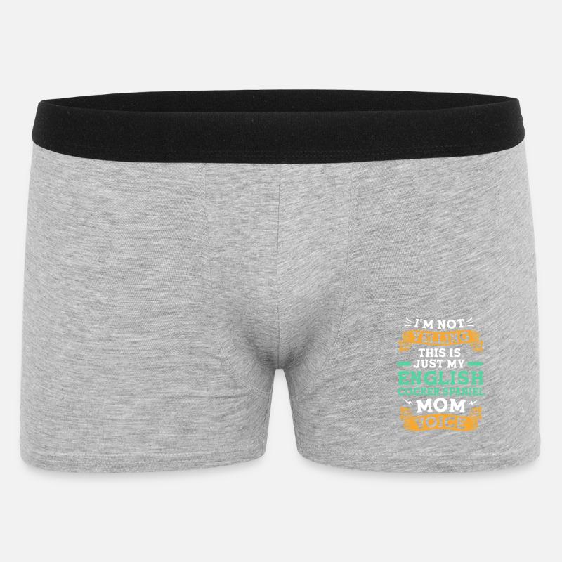 Cocker Spaniel Mama Hundemama - Männer Boxer Shorts - Grau meliert