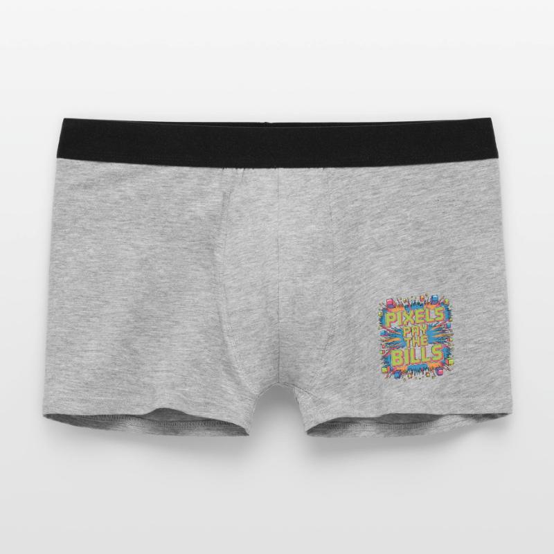 Game Developer Pixels Pay The Bills Web Developer Men's Boxer Shorts