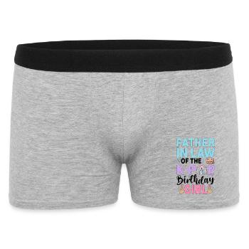 Father in Law of The K-Pop Birthday Girl - Men's Boxer Shorts - heather grey - Front