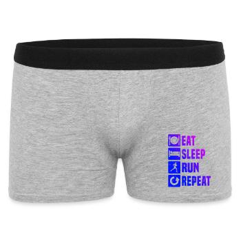 Idée cadeau pour une course à pied - Boxer Homme - gris chiné - Devant
