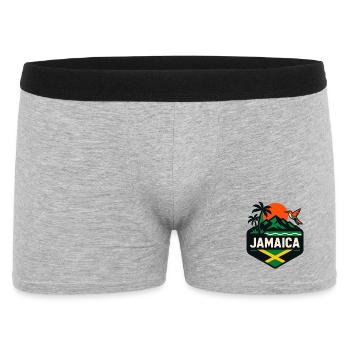 Palmiers de Jamaïque Colibri du coucher de soleil - Boxer Homme - gris chiné - Devant