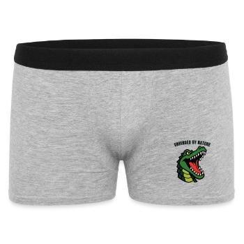 Déchaîné par la nature Alligator - Boxer Homme - gris chiné - Devant