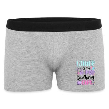 Père de la fille d’anniversaire de la K-Pop - Boxer Homme - gris chiné - Devant