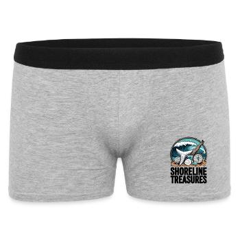Coucher de soleil sur les trésors du rivage - Boxer Homme - gris chiné - Devant