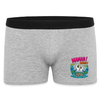 Maman Mouettes Qui Crient Humour - Boxer Homme - gris chiné - Devant