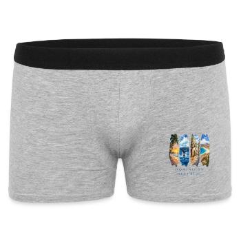 Voyage de vacances Dom Rep – Plage et culture des Caraïbes - Boxer Homme - gris chiné - Devant