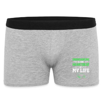 Breakdance - Boxer Homme - gris chiné - Devant
