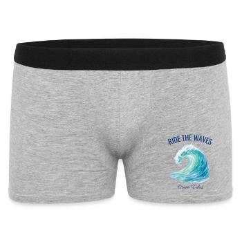 Surfez les vagues de mer - Boxer Homme - gris chiné - Devant