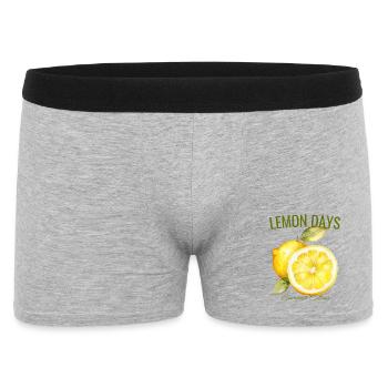 Journées Citron – Été avec des citrons - Boxer Homme - gris chiné - Devant