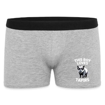 Dictons de tapir Tapir Drôle de cadeau de tapir - Boxer Homme - gris chiné - Devant
