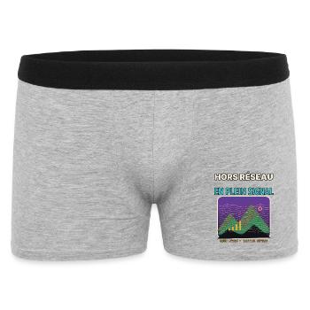Montagnes au Plein Signal Graphique - Boxer Homme - gris chiné - Devant