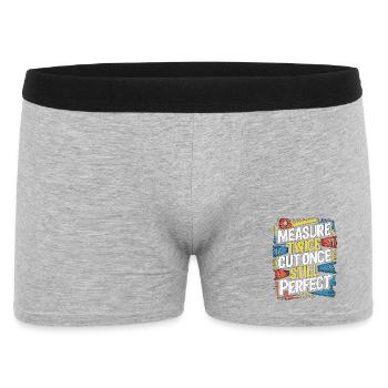 Menuisier Mesure Deux fois Coupé Parfait Menuisier - Boxer Homme - gris chiné - Devant