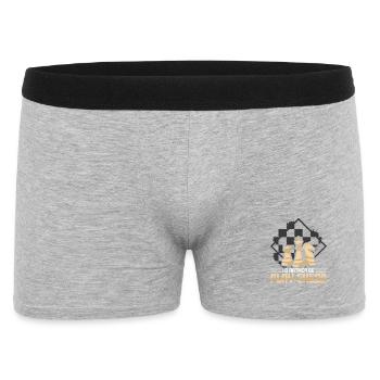 Échiquier des joueurs d’échecs - Boxer Homme - gris chiné - Devant