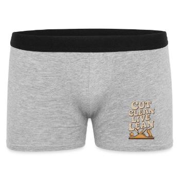 Ébéniste Cut Clean Live Lean Custom Meubreries - Boxer Homme - gris chiné - Devant