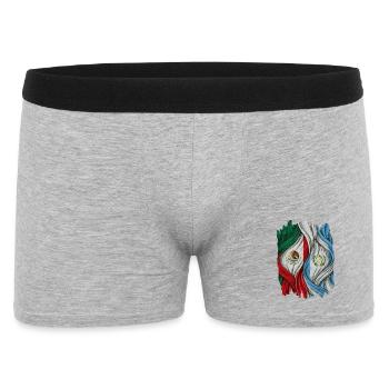 Fiers des drapeaux du Mexique et du Guatemala - Boxer Homme - gris chiné - Devant