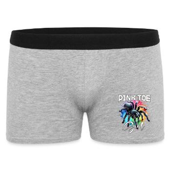 Pinktoe Rosafuss Tarantula Girl - Men's Boxer Shorts - heather grey - Front