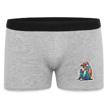 Graphismes Gamer - Boxer Homme - gris chiné - Devant
