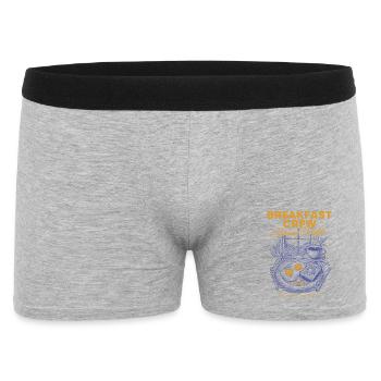 Breakfast Crew Morning Delights Funny Brunch - Men's Boxer Shorts - heather grey - Front