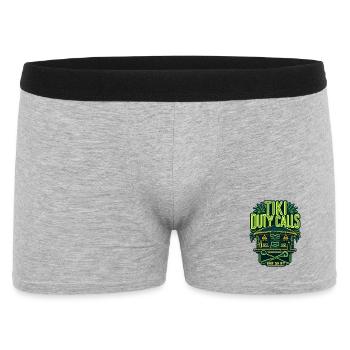 Bartender Shift Tiki Duty Calls, Poolside Tiki Bar - Men's Boxer Shorts - heather grey - Front