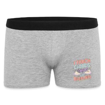 Private Pilot I Touch Clouds Flight Instructor - Men's Boxer Shorts - heather grey - Front