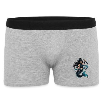 Sea Ninja Mermaid - Men's Boxer Shorts - heather grey - Front