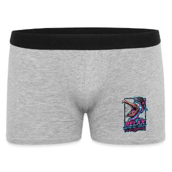 Détends-toi, on est tous fous - Boxer Homme - gris chiné - Devant