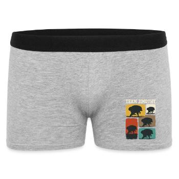 Jimothy Équipe Drôle de Raton Laveur Viral Jimothy - Boxer Homme - gris chiné - Devant