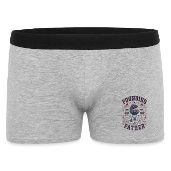 Barbecue amusant du 4 juillet des pères fondateurs - Boxer Homme - gris chiné - Devant