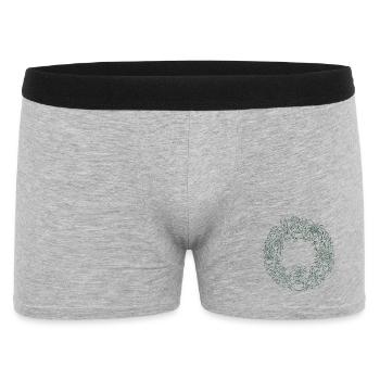 Green plant wreath - Men's Boxer Shorts - heather grey - Front
