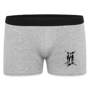 Croquis de bowling - Boxer Homme - gris chiné - Devant