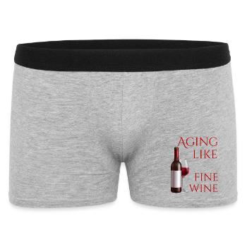 Aging Like Fine Wine - Men's Boxer Shorts - heather grey - Front