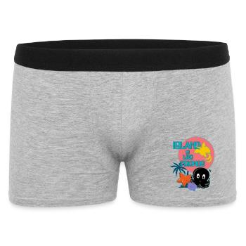 Island with friends - Men's Boxer Shorts - heather grey - Front