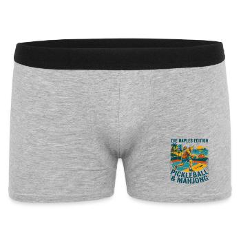 L’édition Naples Pickleball et Mahjong - Boxer Homme - gris chiné - Devant