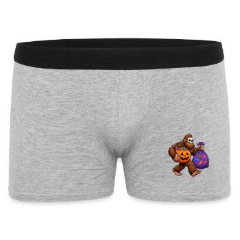 Halloween Bigfoot Funny Trick or Treat Bigfo - Men's Boxer Shorts - heather grey - Front