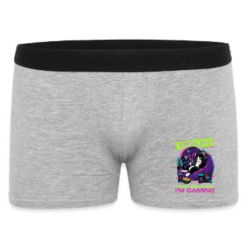Gamer Gaming Cat Video Game - Männer Boxer Shorts - Grau meliert - Vorne