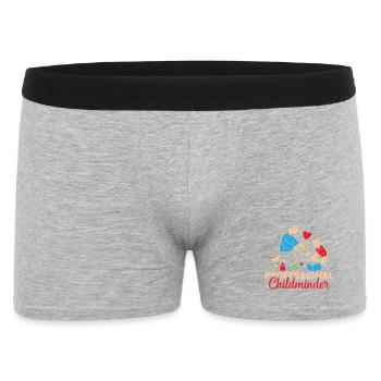 Tagesmutter Professional Childminder Nanny - Men's Boxer Shorts - heather grey - Front
