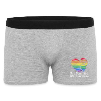 Semi Colon Still Awesome Semicolon - Men's Boxer Shorts - heather grey - Front
