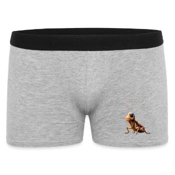 Kakerlake Küchenschabe Insekten Schabe Kakerlaken - Männer Boxer Shorts - Grau meliert - Vorne