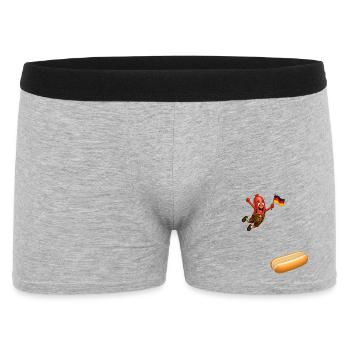 Schnitzel qui va en chignon - Boxer Homme - gris chiné - Devant