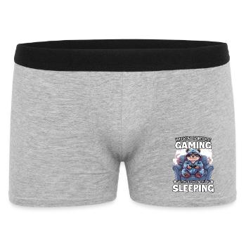 Wochenend Gaming: Schlafwahrscheinlichkeit - Männer Boxer Shorts - Grau meliert - Vorne