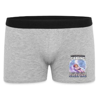 Mode veille du week-end Gaming Sloth - Boxer Homme - gris chiné - Devant
